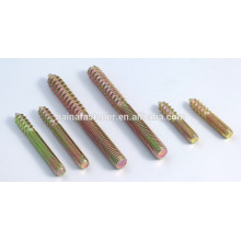 zinc plated carbon steel wood screw stud